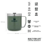 ماگ استنلی 0.35 لیتری STANLEY CLASSIC LEGENDARY CAMP MUG 0.35L - Image 10