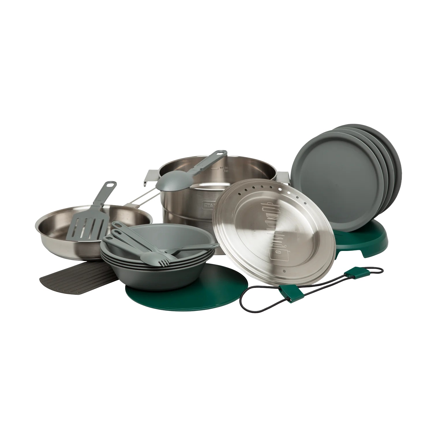 B2B_Web_PNG-AdventureFullKitchenBaseCampCookSet3.7QtStainlessSteel_4 ست ظروف 3.5 لیتری استنلی مدل BASE CAMP COOKSET - Image 1