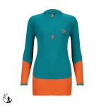 تیشرت زنانه آستین بلند نیم زیپ اسنوهاک کد SN-C2118 - Image 4