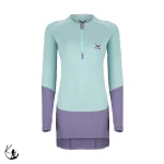 تیشرت زنانه آستین بلند نیم زیپ فینگر دار اسنوهاک کد SN-C2141