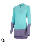 تیشرت زنانه آستین بلند نیم زیپ فینگر دار اسنوهاک کد SN-C2141 - Image 3