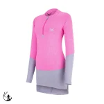 تیشرت زنانه آستین بلند نیم زیپ فینگر دار اسنوهاک کد SN-C2141 - Image 8